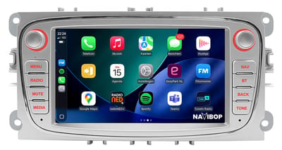 Geschikt voor Ford C-Max (2005 t/m 2013) | 7 inch Android 15.0 CarPlay autoradio | Draadloos CarPlay & Android Auto | 2GB RAM + 32GB | Externe microfoon | Bluetooth & WiFi | NAVIBOP NB-1183 | Bouwjaar 2005 t/m 2013