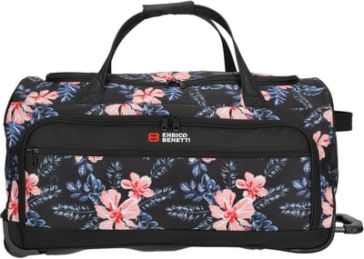 Enrico Benetti Santa Cruz Wieltas 65 cm - Reistas 83 Liter - Zwart-Bloem