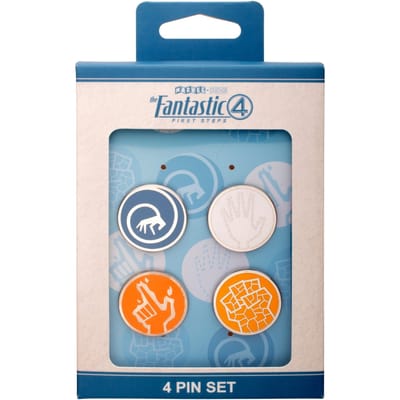 The Fantastic Four: First Steps Symbols Enamel Pin Set