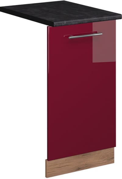 Vicco Fame-Line Vaatwasserfrontpaneel – 45 cm, WB Antraciet Bordeauxrode hoogglans
