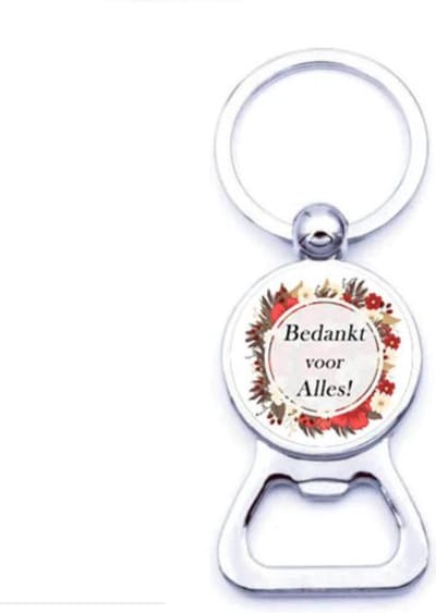 Akyol - Bedankt voor alles flesopener sleutelhanger - gift - geschenk - verassing - verjaardag - feestdag - kado - cadeau - bedankje - collega - gelukkig - blij - herinnering