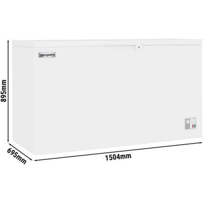 GGM Gastro Tiefkühltruhe - 1500mm - 469 Liter - Kunststoffdeckel - inkl. Trennwand