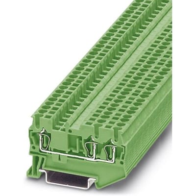 Phoenix Contact 3037326 Doorgangsklem 5.2 mm Spanveer Groen 50 stuk(s)