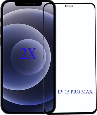Apple iPhone 15 Pro Max Screenprotector Beschermglas Glazen Screenprotector HD 9H geschikt geschikt voor Apple iPhone 15 Pro Max- 1stuk