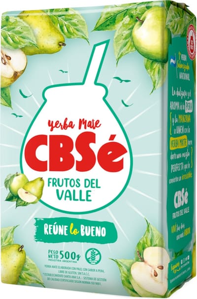 CBSé Frutos del Valle - Argentijnse Mate Thee met Appel & Peer - Yerba Mate 500 gram