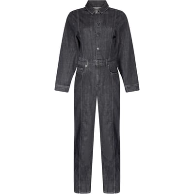 Another Label Lauren Jumpsuit Long Sleeve Dark Grey Größe: XS | Jumpsuits Outlet | Damen | Grau