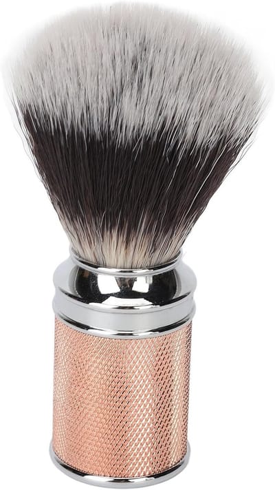 Heren Scheerkwast Set met Nylon Haren, Dubbelzijdige Scheermes en Perfecte Vaderdag Cadeaus