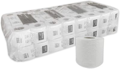 Toiletpapier 2-laags Wit Gerecycled - 8 Pakken á 8 Rollen (Totaal 64 Rollen)