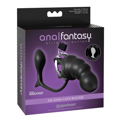 Pipedream - Anal Fantasy Elite - Ass-gasm Cock Blocker - Black