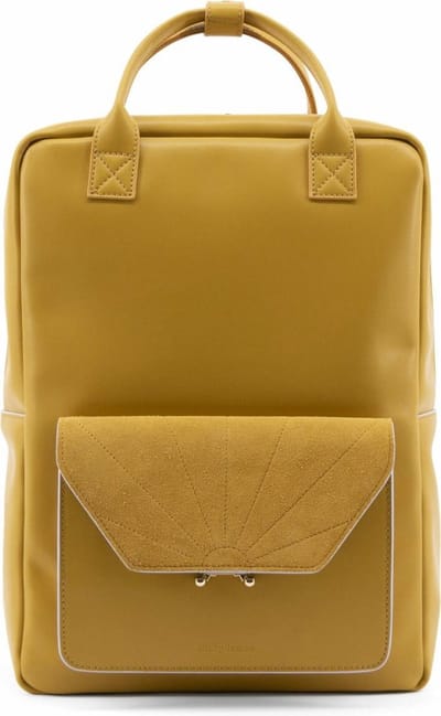 The Sticky Sis Club rugtas honey gold - Tassen - suede- veganistisch leer - 27 centimeter x 13 centimeter x 38 centimeter