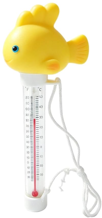 Zwembadtemperatuurmeter - Water thermometer - Nauwkeurig meten - Drijvend cartoon design - 19 cm lengte - Veel vis