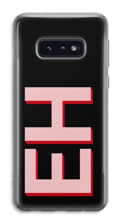 Gepersonaliseerd - Case Company® - Hoesje geschikt voor Samsung Galaxy S10e hoesje - Monogram - Soft Cover Telefoonhoesje - Bescherming aan alle Kanten en Schermrand