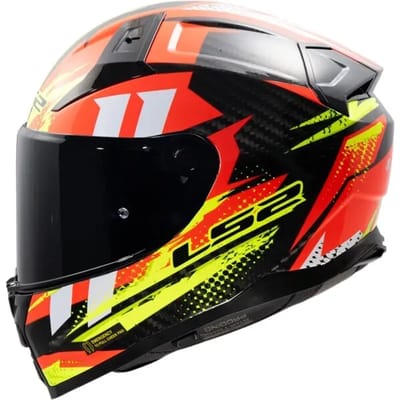 LS2 FF811 Vector II C Tantic Rood H-V Geel 06 Integraalhelm - Helm