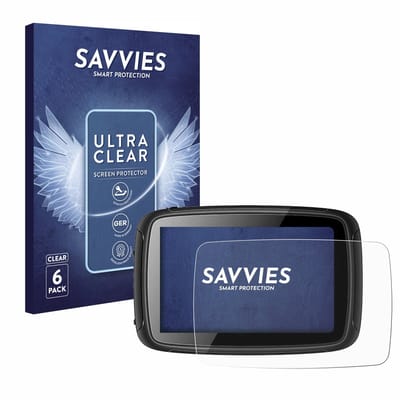 Savvies - Screenprotector voor Elebest Carplay C650 5" - Folie Beschermfolie transparant 6 Stuks