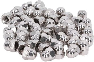 Moer Assortiment Kit - 50 Stuks - Roestvrij Staal - Hex Dome Cap - M3/M4/M5/M6/M8/M10/M12 - Hoogwaardige Kwaliteit - Dopmoeren
