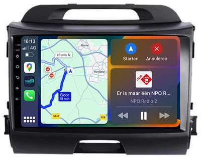BG4U - Android Navigatie Radio geschikt voor Kia Sportage 2010-2016 met Apple Carplay en Android Auto