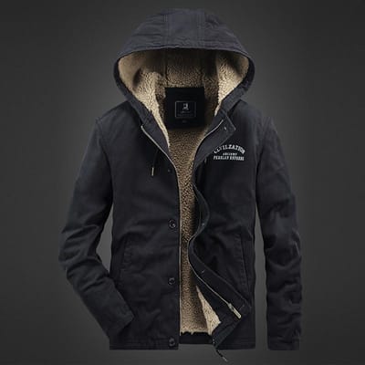 Veste de sport décontractée matelassée à capuche et polaire épaisse pour homme, veste militaire coupe-vent, veste tempête, veste matelassée cargo M gray