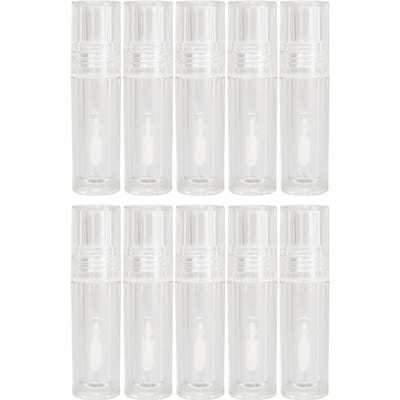 10 pcs Tube de Gloss Vide Transparent Anti-Fuite Rechargeable Bouteille de Glaçage à Lèvres pour Cosmétique pour les Lèvres white
