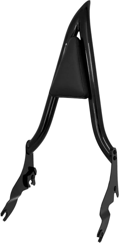 Motorfiets Passagiers Rugleuning - Sissy Bar - Comfortabel Rijden - Afneembaar Ontwerp - 22 inch hoog - Zwart