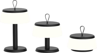 Luxus Europe - Tafellamp Samos 3-in-1 Zwart - Draadloze Tafellamp Buiten - Verstelbare Hoogte - Oplaadbaar - USB-C - Dimbaar - Warm Wit - Waterbestendig