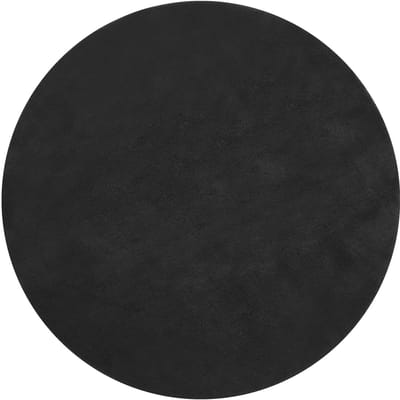 tectake® Kortpolig Vloerkleed - Rond - Ø120 cm - Zwart - 1630 g/m² Poolgewicht - Tapijt voor Woonkamer, Slaapkamer, Eetkamer - Onderhoudsvriendelijk en Wasbaar - Antislip Ondertapijt - Allergievriendelijk - Diverse maten en kleuren
