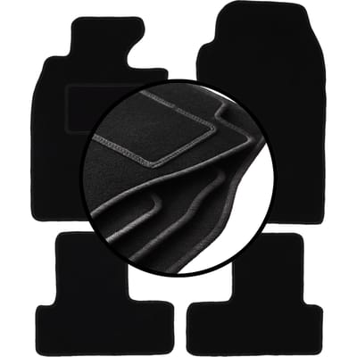 Complete set veloursmatten voor: Mini Cooper R53 hatchback (2001-2006)