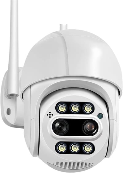 Beveiligingscamera - IP Camera - Huis Bewaken - Dubbele Lens Zoom - 8MP 128GB - Universeel