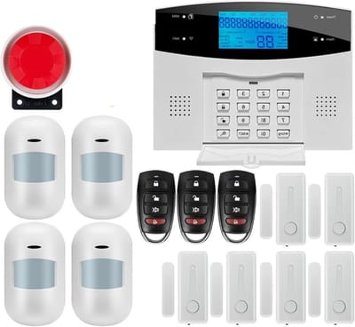 Draadloos Alarmsysteem - GSM PSTN - Huisbeveiliging - APP Bediening - 4 zones - Wit