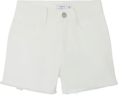 NAME IT NKFROSE MOM TWI SHORTS 3688-ZT TB Meisjes Broek - Bright White - Maat 158