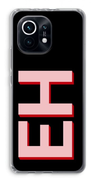 Gepersonaliseerd - Case Company® - Hoesje geschikt voor Xiaomi Mi 11 hoesje - Monogram - Soft Cover Telefoonhoesje - Bescherming aan alle Kanten en Schermrand