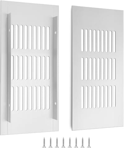 Rechthoekig Ventilatierooster van Aluminium voor Ventilatie van Kasten en Slaapkamers - 15 x 8 cm