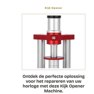 Dailygoods- Horloge Opener Machine - Horloge Reparatie - Horloge Gereedschap Set - Roestvrij Staal - M6-Schroefdraad - Druk Tool