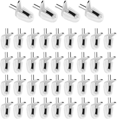Famanu – Plankdragers set van 40 stuks, 3 mm inlegplankhouders voor kast en boekenkast