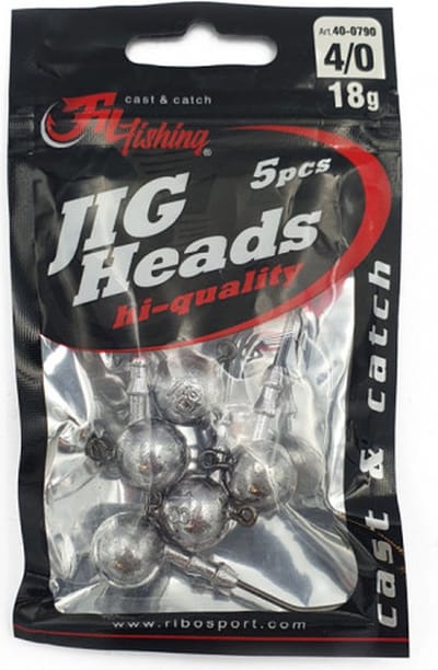 Jighead - 14g - Haakmaat 4/0 - 5 stuks - Loodkop voor Roofvissen - voor kunstaas Shads & Softbaits