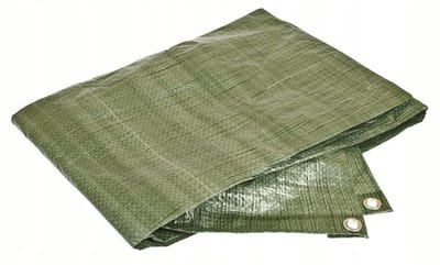 Planta - Tweelaagse Groene Tarp - 5x6 m - Aluminium Ogen 12 mm - HDPE