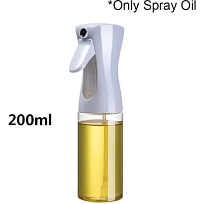 2 in 1 Glazen Spray Olieverstuiver Fles 470ml Spray Olie Dispenser Fles Karaf BBQ Keuken Bakken Braden Picknick Keukengereedschap gray
