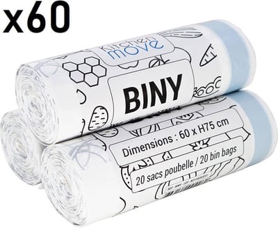 60 vuilniszakken 50L BINY