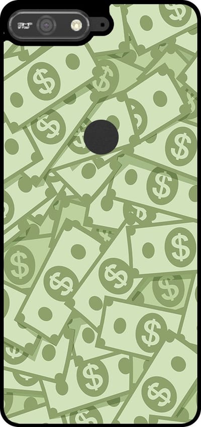 Smartphonica Telefoonhoesje Geschikt voor Huawei Y6 Prime (2018) met Geld Opdruk - TPU Backcover Case With Money Design geschikt voor Huawei Y6 (2018)