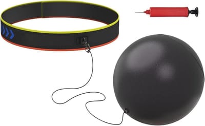 Boksbal Hoofdband - Trainingsbal Boksen - Verbeteren Coördinatie - Automatische Terugslag - Instelbare Band - Zwart