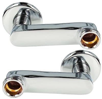 S-aansluiting 80 mm voor wandarmaturen - set van 2