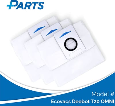Ecovacs Deebot T20 OMNI Stofzakken (3 Stuks, Plus.Parts® alternatief voor D-DB03-0003)