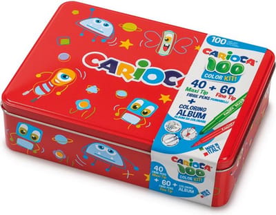 Carioca 100 Color Kit viltstift Fijn/extra vet Meerkleurig 100 stuk(s)