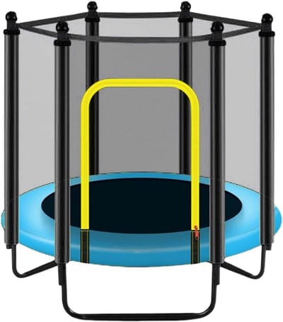 Trampoline Veiligheidsnet - Bouncer Net Tuin - Veilig Springen - Hoge Sterkte Materiaal - 1.40m Diameter - Zwart