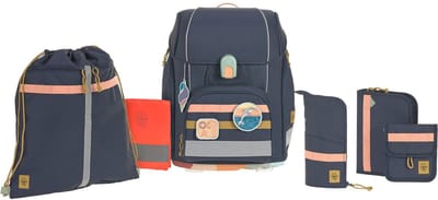 Lässig Schooltas School Set Boxy Unique Unique Dark Blue Donkergroen