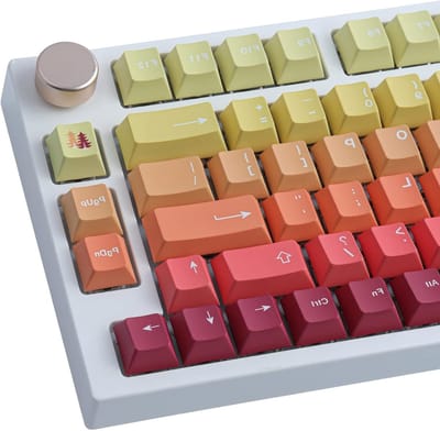 PBT Keycaps 129 Toetsen ANSI & ISO UK Layout Cherry Profiel Dye-Sublimatie voor Gateron, Kailh en Cherry MX Switches