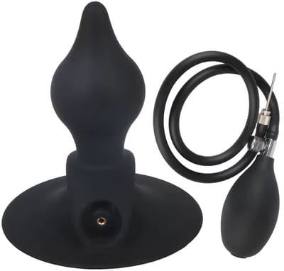 Opblaasbare anaalplug met sterke zuignap - Expander - Buttplug - Siliconen