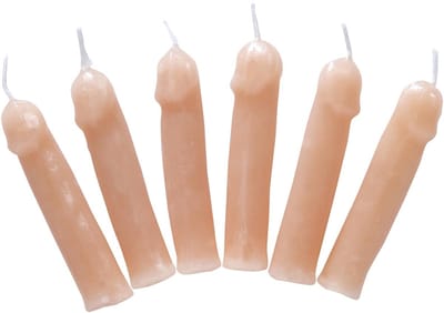 WIDMANN - 6 kaarsen in de vorm van penis