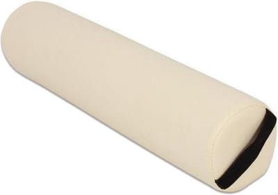 tectake® Nekkussen kniekussen rolkussen voor massagetafel rond , imitatieleer - diverse kleuren - beige