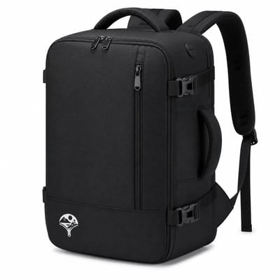 Reisgemak Handbagagerugzak & Schooltas - 40x26x20 cm - Zwart