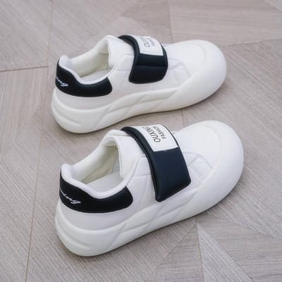 Schoenen met grote kop Dames Lente Nieuwe Broodschoenen Damesschoenen Kleine Witte Schoenen Boardschoenen Veelzijdige Platform Sportschoenen Mode Schoenen 40 white